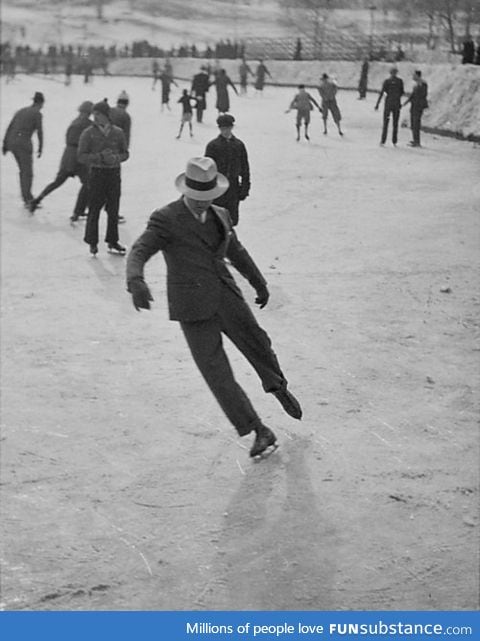 Ice Skating in the 1930's Was a More Formal Affair