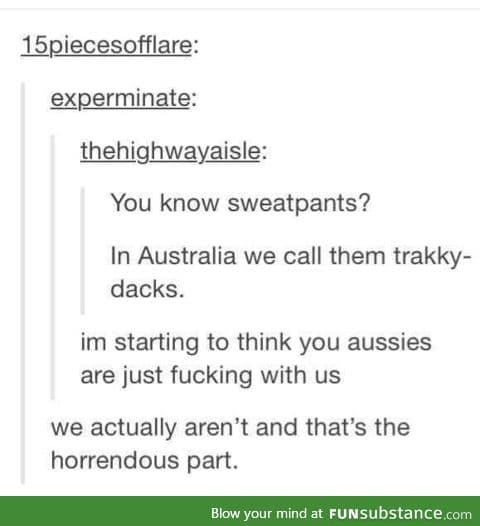 ugh. Aussies, is this true?