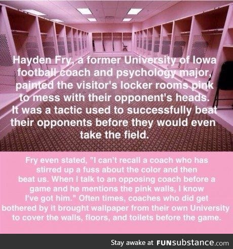 Pink locker room