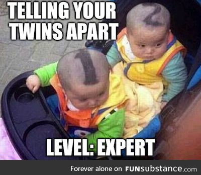 Twins diffeerentiation