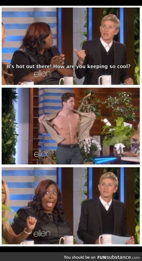 Ellen is not impressed