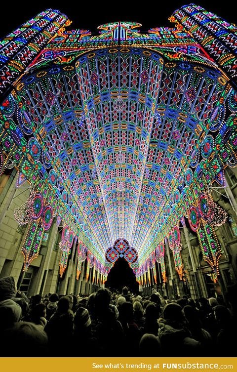 A cathedral lined with 55,000 leds