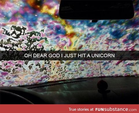 Drive safe. Watch out for unicorns