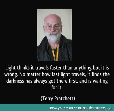 Light Thinks it Travels Faster than Anything