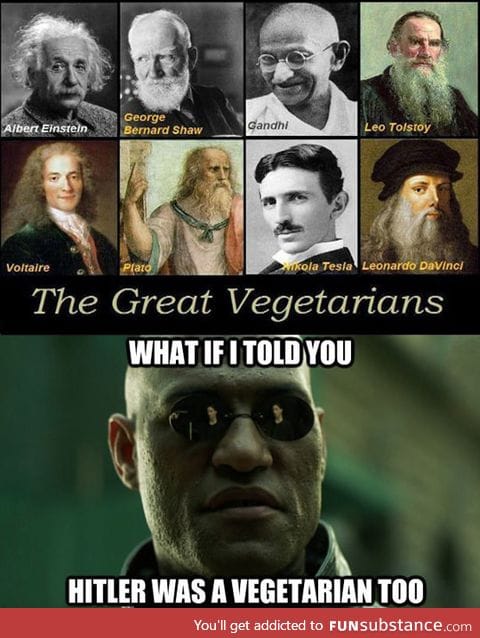 There you go vegetarians