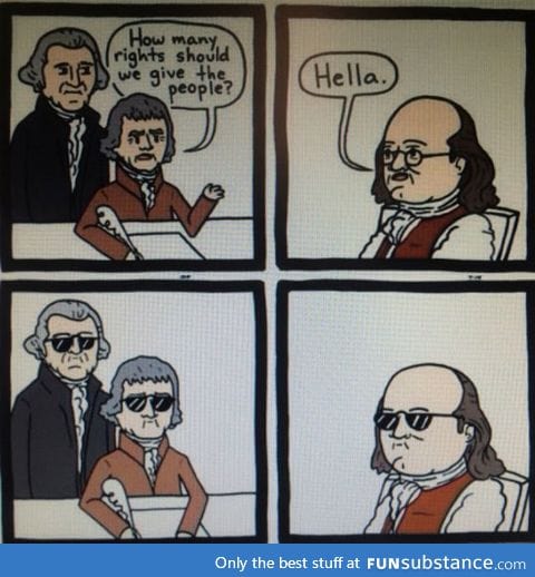 The founding fathers' coolness