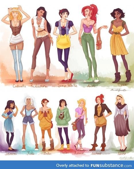 Modern day Disney Princesses