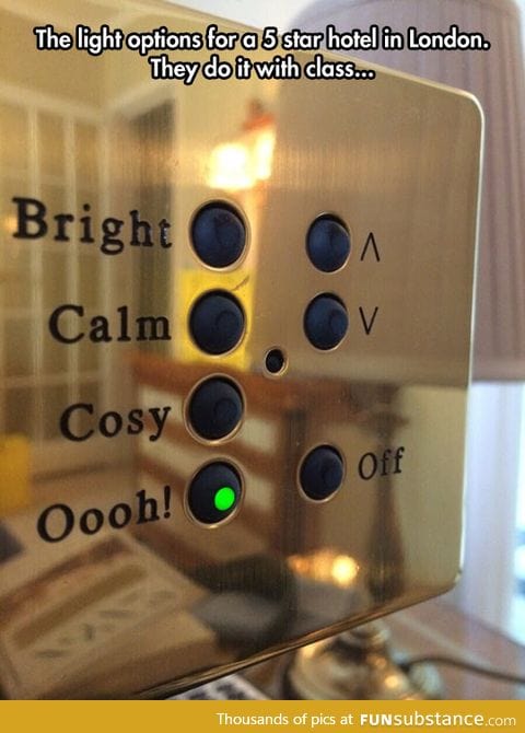 Hotel light options