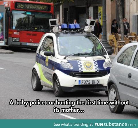 Baby police car