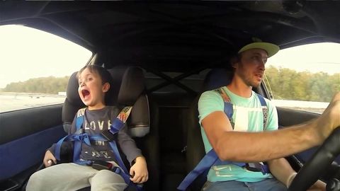Dad takes his son on a drifting adventure