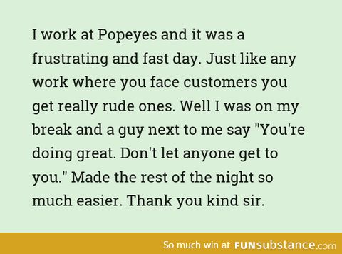 More customers like this please?