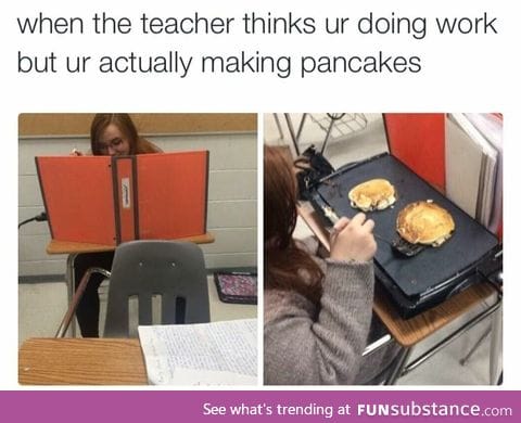 Stealth cooking in class