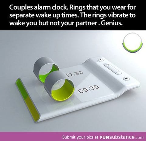 Rings alarm clock