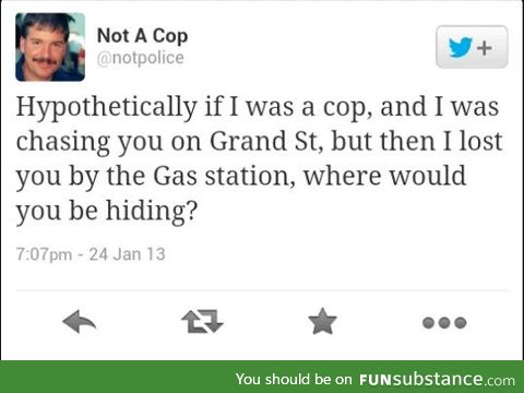 Not a cop