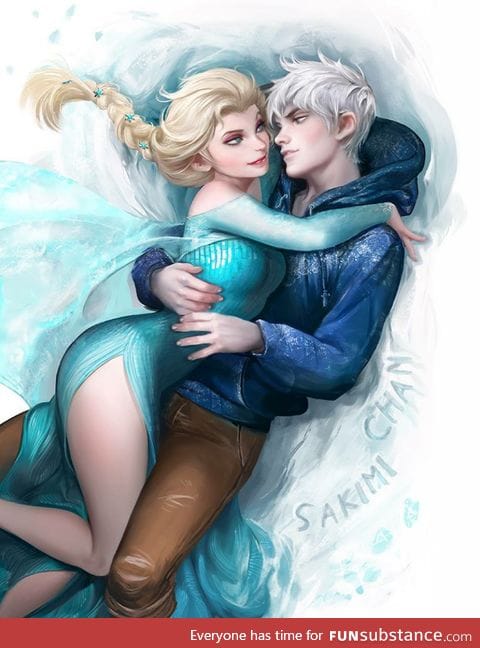 Elsa and Jack (by sakimi chan)