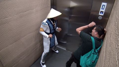 Mortal kombat elevator prank 2!