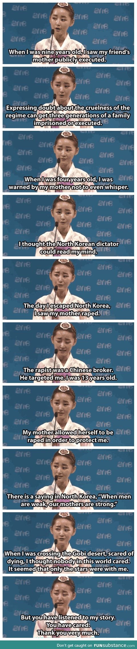 Girl escapes from North Korea