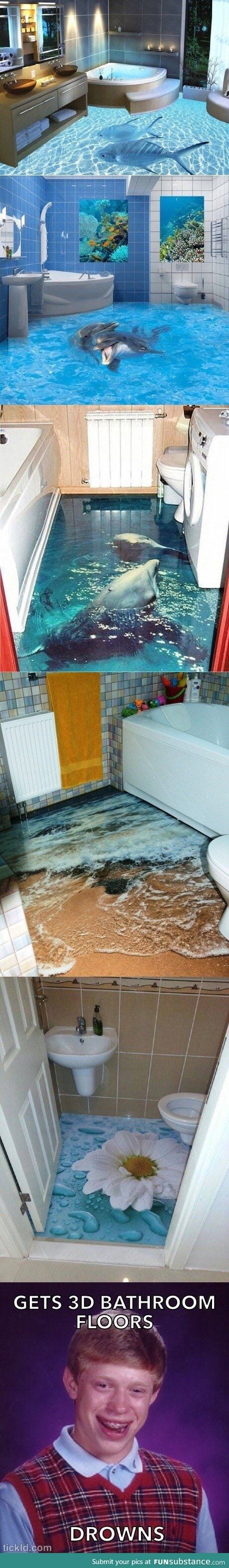 3D Bathroom floors