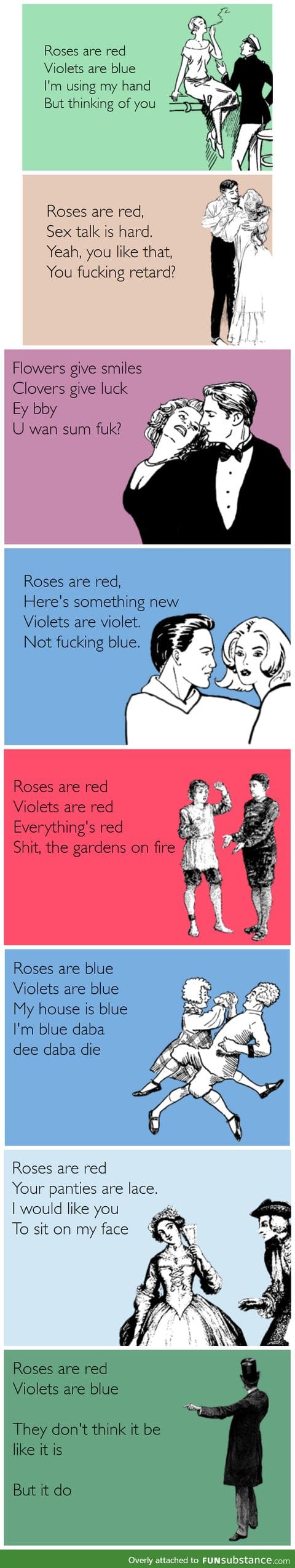 Roses are red