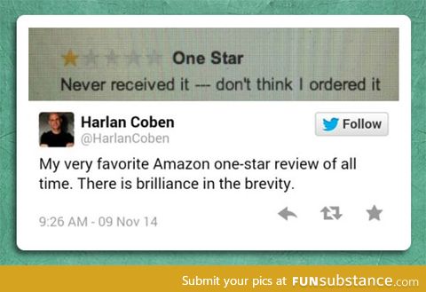 Favorite one-star review
