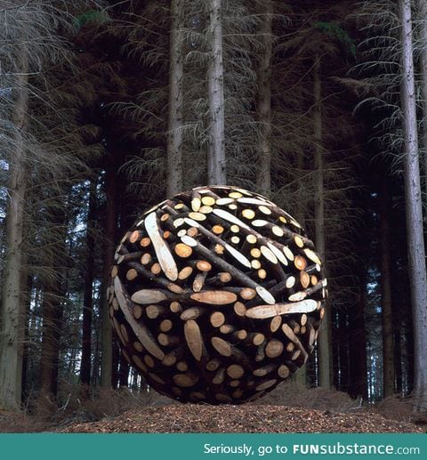 Wood sphere