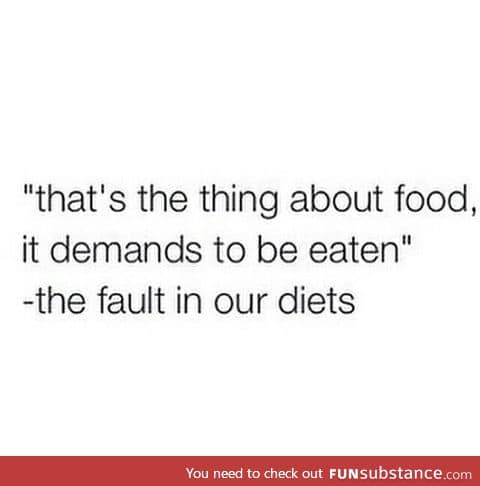 The fault in our diets