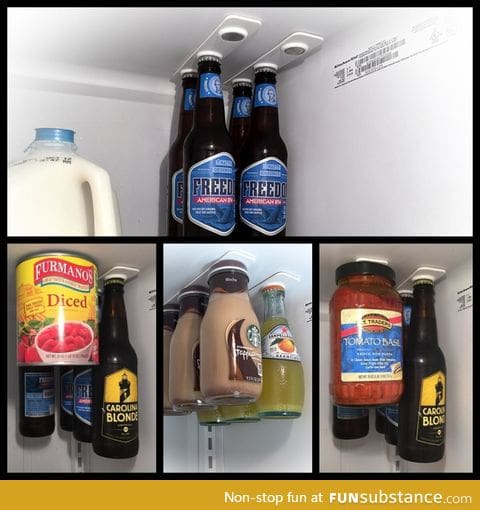 The Refrigerator Bottle Loft is pure genius