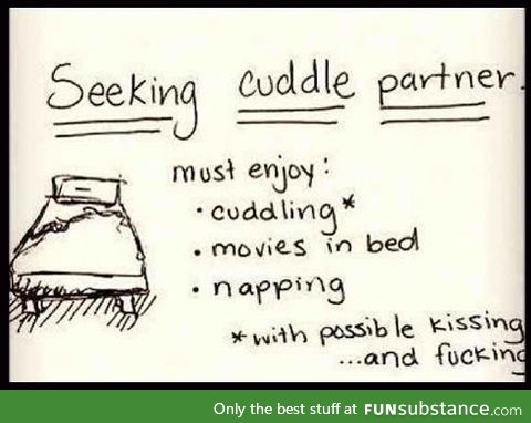 Seeking cuddle partner