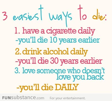 3 Easiest Ways To Die