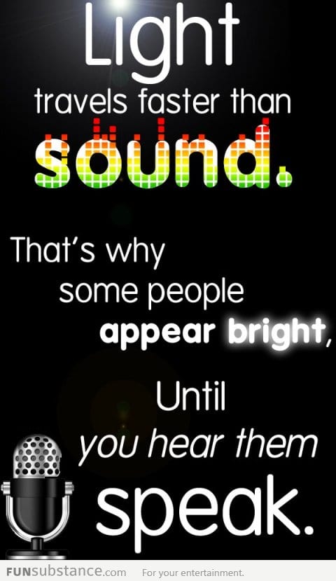 Why some people appear bright