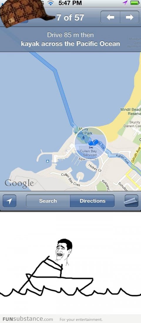 Scumbag Google Maps