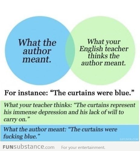 Literature students will know...