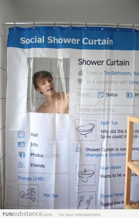 Social Shower Curtain