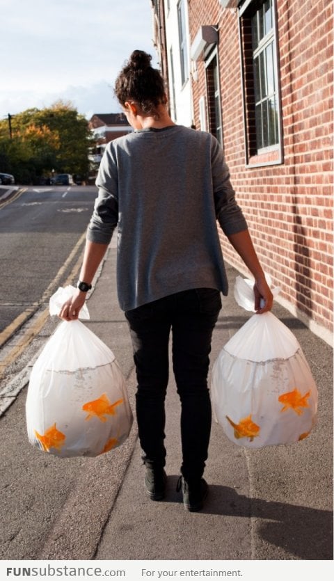 Goldfish Trash Bags