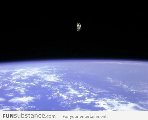 Epic photo from the space. The question is who took it?