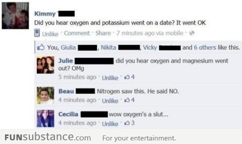 When Oxygen And Potassium Goes On A Date