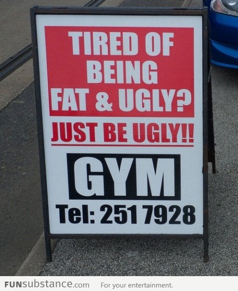 Funny Gym Ad