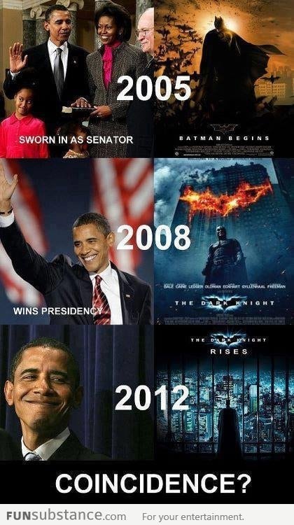 Obama in relation to The Dark Knight