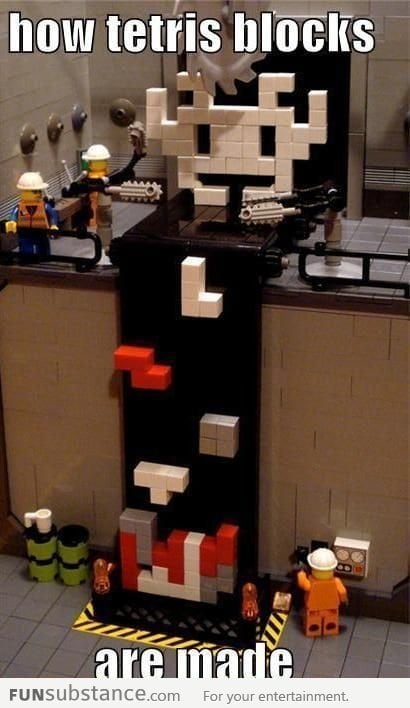 Tetris Blocks With Legos