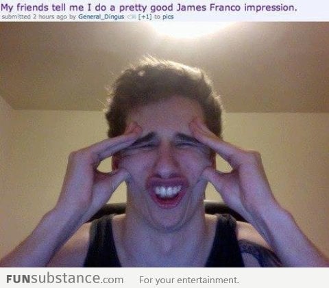 James Franco impression