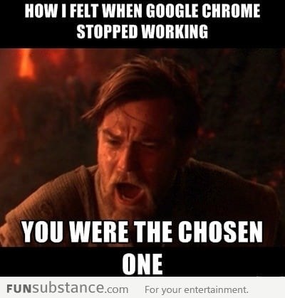 When Google Chrome stopped working