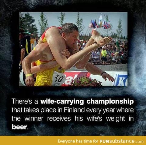 The wife-carrying championship