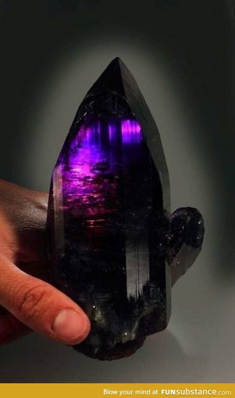 Galaxy in a mineral (Tanzanite)