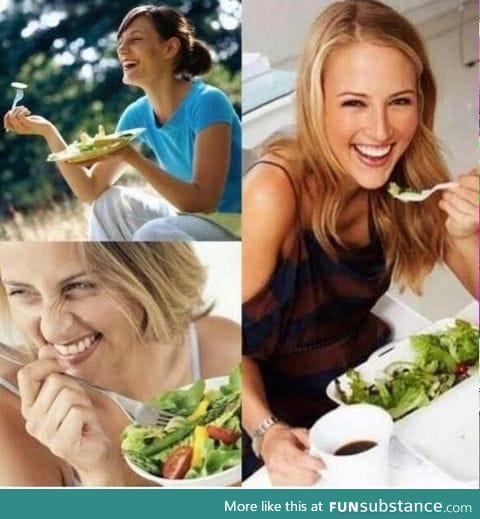 When your salad keeps making jokes