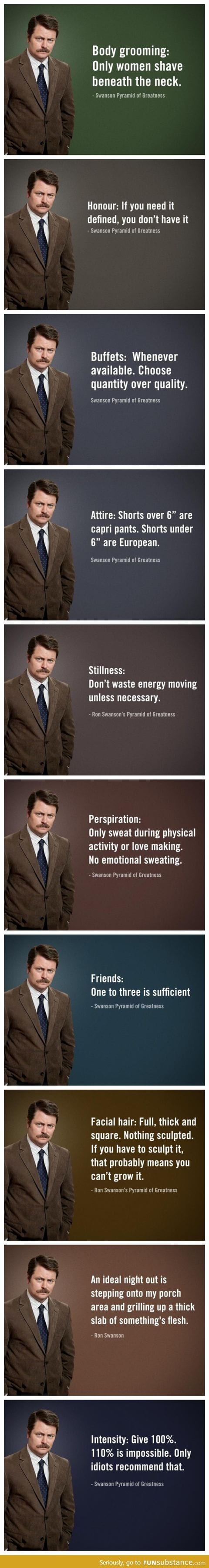 Swanson pyramid of greatness