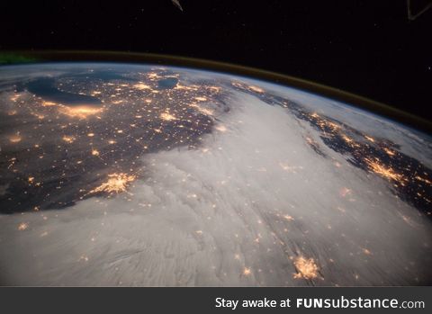 The Great Lakes region as viewed from the International Space Station