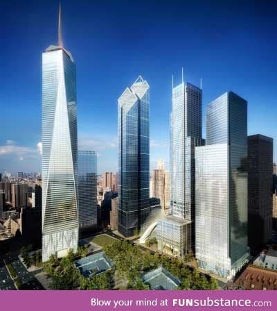 NYC's new WTC.  under construction