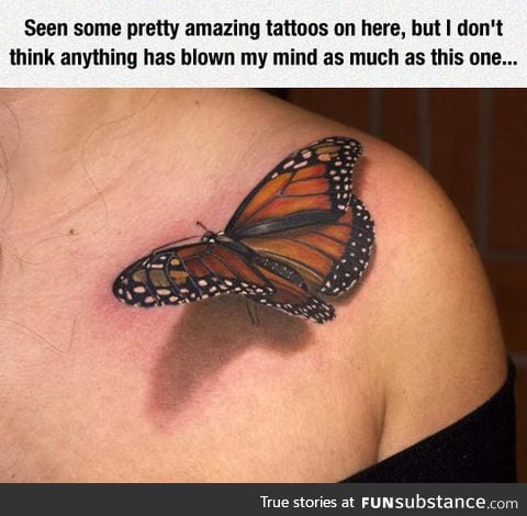 This tattoo looks so marvelously real
