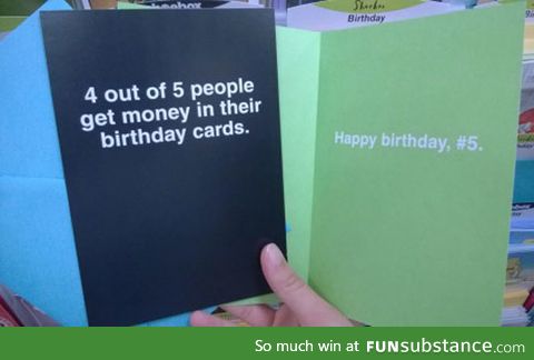 Birthday cards against humanity