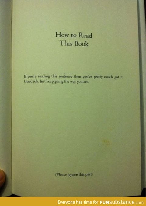 How to read this book